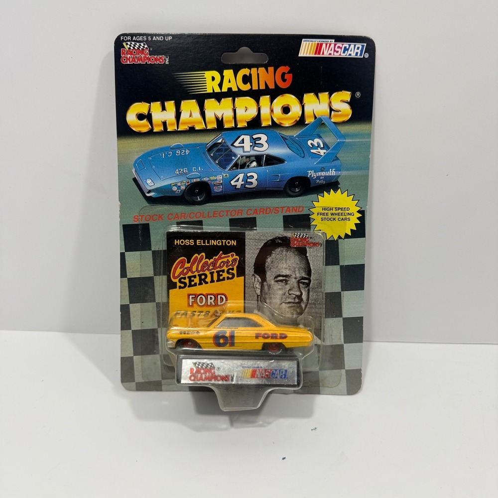 Racing Champions Diecast Car Yellow New NASCAR Hoss Ellington 61 Ford